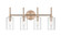 Chastine Four Light Vanity in Modern Gold (59|9924MG)