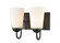 Ivey Lake Two Light Vanity in Matte Black (59|9812MB)
