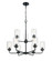 Moven Nine Light Chandelier in Matte Black (59|9609MB)