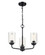 Moven Three Light Chandelier in Matte Black (59|9603MB)