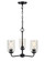 Moven Three Light Chandelier in Matte Black (59|9603MB)