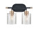 Renitta Two Light Vanity in Matte Black/Modern Gold (59|9412MBMG)