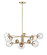 Avell Ten Light Chandelier in Modern Gold (59|8150MG)
