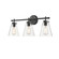 Aliza Three Light Vanity in Matte Black (59|8123MB)
