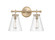 Aliza Two Light Vanity in Modern Gold (59|8122MG)