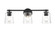 Three Light Vanity in Matte Black (59|8113MB)