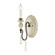 Denise One Light Wall Sconce in Antique White/Bronze (59|7301AWBZ)