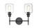 Asheville Two Light Vanity in Matte Black (59|6942MB)