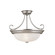 Three Light Flushmount in Satin Nickel (59|5035SN)