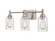Arlett Three Light Vanity in Brushed Nickel (59|4993BN)