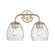 Gallos Two Light Vanity in Modern Gold (59|498002MG)