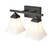 Two Light Vanity in Matte Black (59|4502MB)