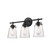 Amberose Three Light Vanity in Matte Black (59|4413MB)