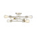 Decco Six Light Semi Flush Mount in Modern Gold (59|4256MG)