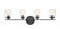 Moven Four Light Vanity in Matte Black (59|3684MB)