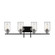 Clifton Four Light Vanity in Matte Black/Brushed Nickel (59|3514MBBN)