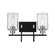 Clifton Two Light Vanity in Matte Black/Brushed Nickel (59|3512MBBN)