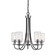 Clifton Five Light Chandelier in Matte Black/Brushed Nickel (59|3505MBBN)