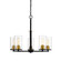 Pasadena Five Light Chandelier in Matte Black/Heirloom Bronze (59|3485MBHBZ)