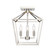 Corona Four Light Semi Flush Mount in Satin Nickel (59|3334SN)