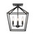 Corona Four Light Semi Flush Mount in Matte Black (59|3334MB)