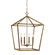 Four Light Pendant in Vintage Gold (59|3254VG)