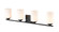 Durham Four Light Vanity in Matte Black (59|3184MB)