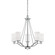 Durham Five Light Chandelier in Satin Nickel (59|3155SN)