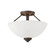 Durham Two Light Semi-Flush Mount in Rubbed Bronze (59|3152RBZ)