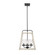 Bonnie Four Light Pendant in Matte Black Grey Wood (59|3004MBGW)