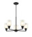 Amberle Five Light Chandelier in Matte Black (59|2815MB)
