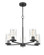 Verlana Five Light Chandelier in Matte Black (59|2715MB)