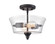 Caily Two Light Semi-Flush Mount in Matte Black (59|2110MB)