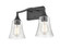 Caily Two Light Vanity in Matte Black (59|2102MB)
