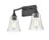 Caily Two Light Vanity in Matte Black (59|2102MB)