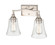 Caily Two Light Vanity in Brushed Nickel (59|2102BN)