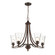 Natalie Five Light Chandelier in Rubbed Bronze (59|1465RBZ)