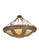 Fleur-De-Lis Eight Light Semi-Flushmount in Copper Vein/Nu Gold (57|99693)