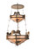 Catch Of The Day Ten Light Inverted Pendant in Antique Copper (57|99648)