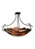 Metro Fusion Three Light Semi Flush Mount in Frosted Inside Of Bowl (57|99444)