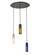 Venice Three Light Pendant in Textured Black (57|99435)