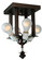 Mission Four Light Flushmount in Mahogany Bronze (57|99015)