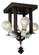 Lamp Bases And Fixture Hardware Four Light Flushmount in Mahogany Bronze (57|99015)