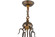 Greenbriar Oak Six Light Inverted Pendant Hardware in Antique Copper (57|98896)