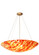Topazio Four Light Inverted Pendant in Brushed Nickel (57|98800)