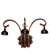 Victorian Three Light Wall Sconce Hardware in Mahogany Bronze (57|98634)