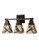 Backyard Friends Three Light Vanity in Mahogany Bronze (57|98392)