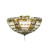 Fleur-De-Lis Three Light Fan Light Fixture in Mahogany Bronze (57|97657)
