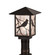 Seneca One Light Post Mount in Craftsman Brown (57|93728)
