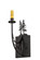 Tall Pines One Light Wall Sconce in Textured Black (57|82847)